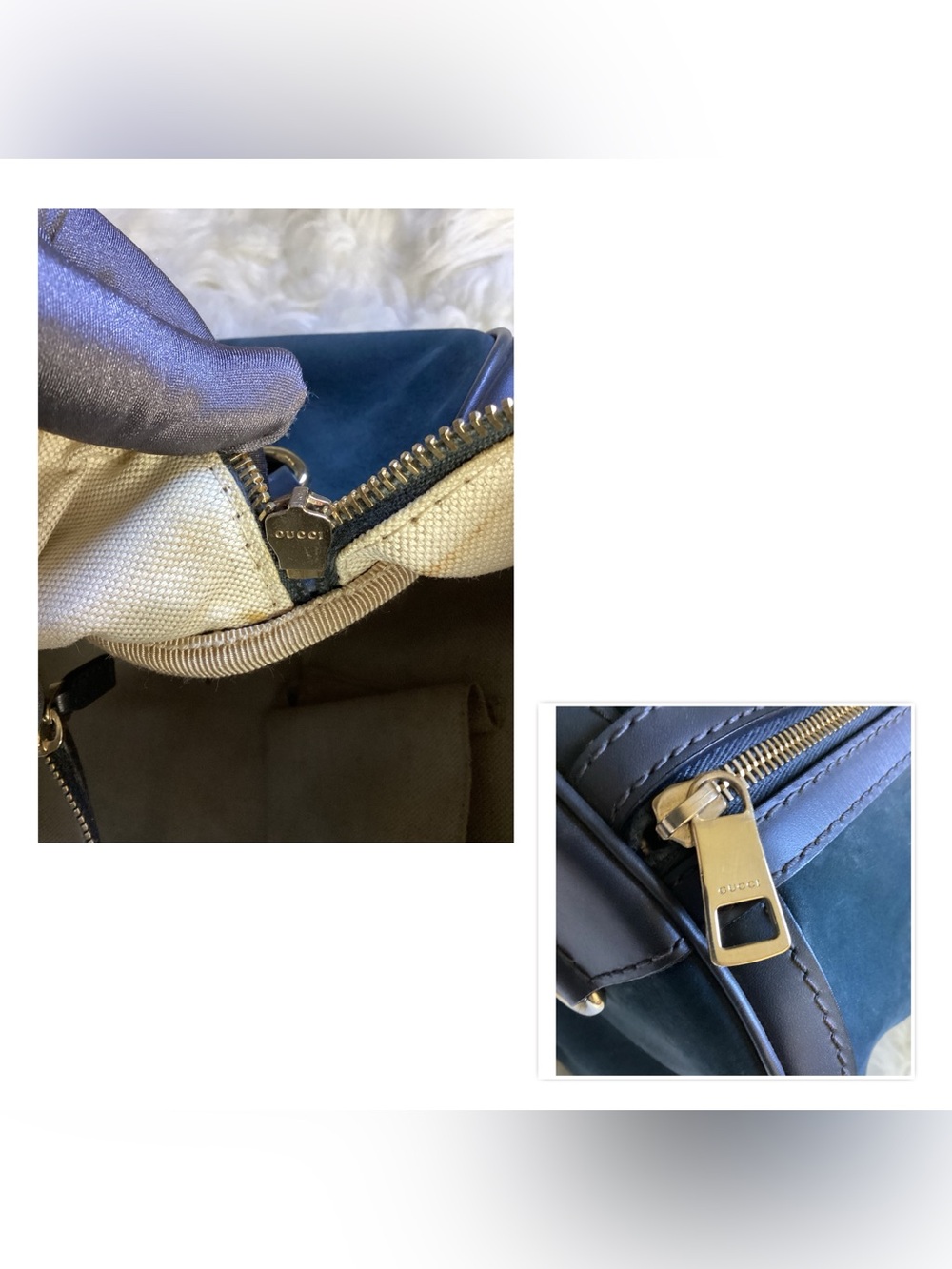 Green Gucci Suede Web Satchel Leather - Picture 9 of 16